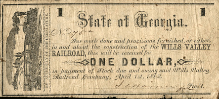 $1.00 G-1507 Wills Valley RR